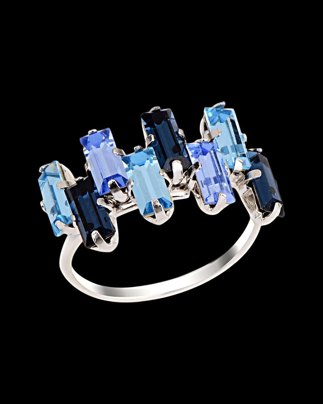 Çoklu Parıltılı Swarovski yüzük