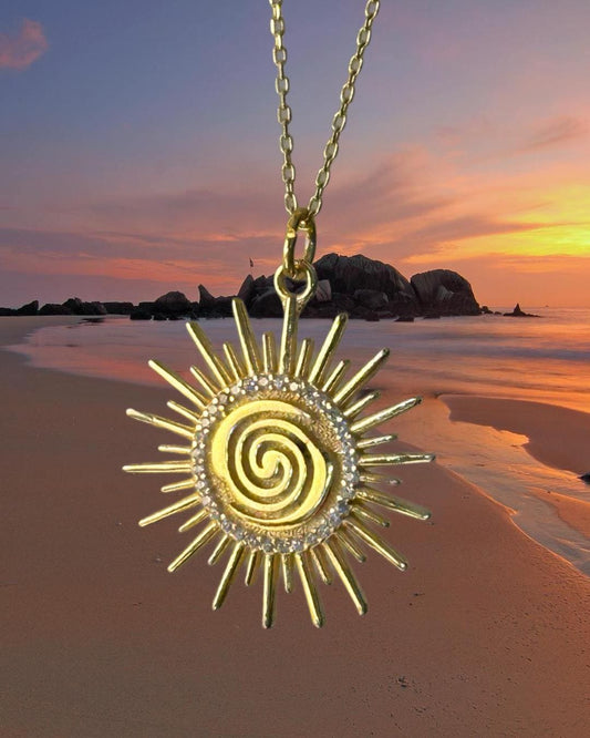 The 925 sun scar necklace