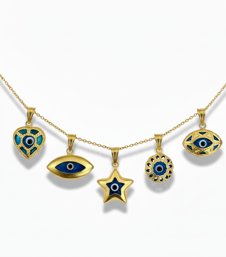 Nazar boncuğu kolye