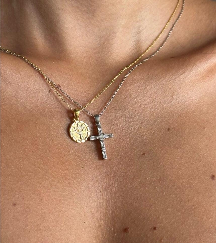 The 925 charm Horus eye necklace