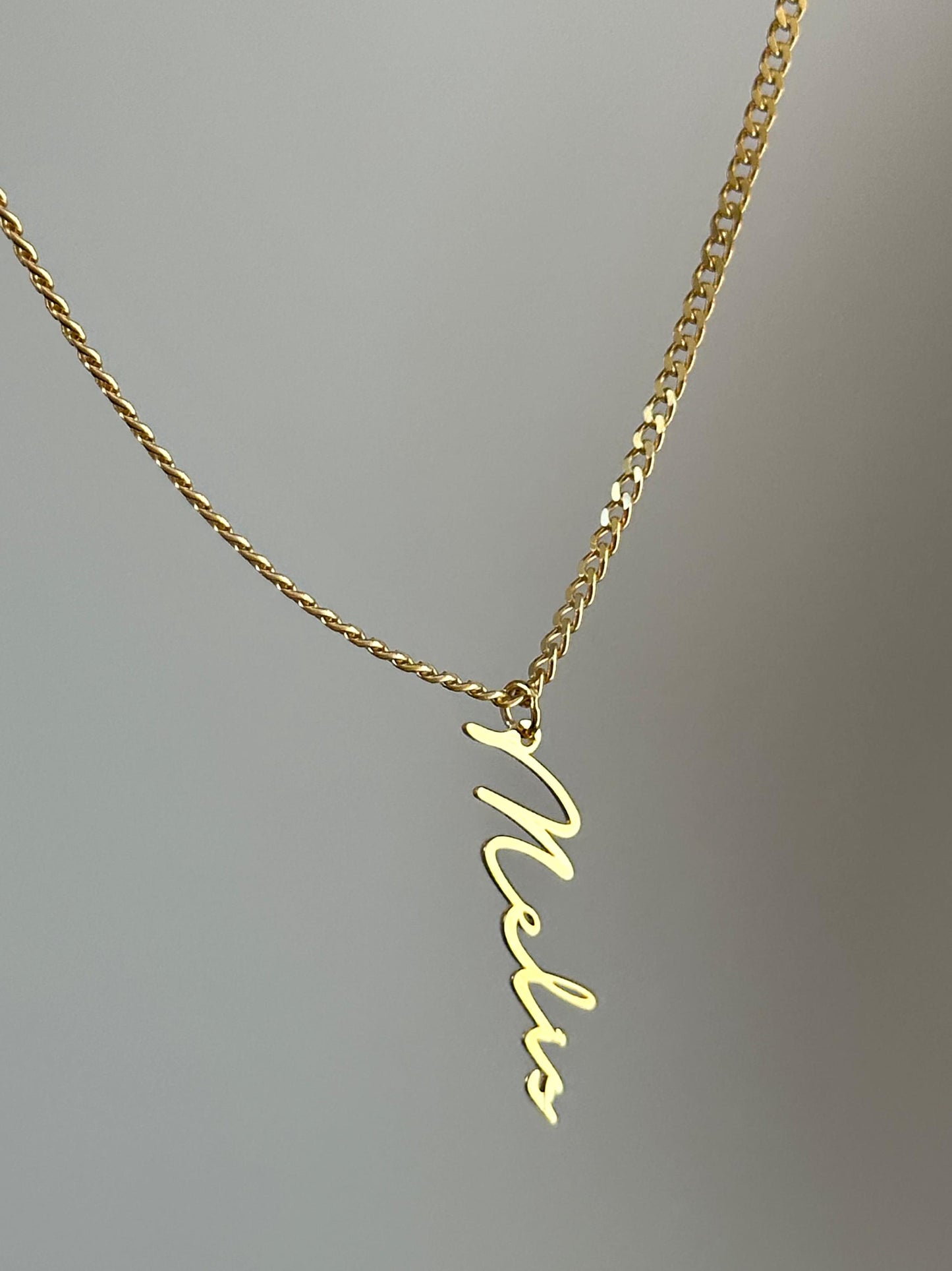The 925 thick chain flow necklace