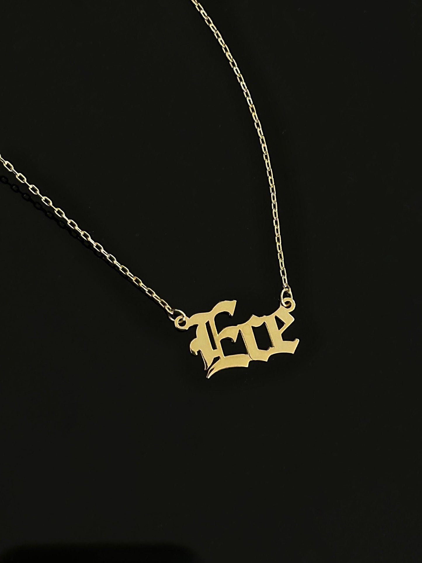 The 925 Old font name necklace
