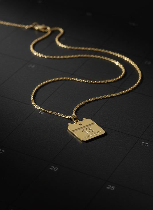 The 925 customized “Save the date” necklace