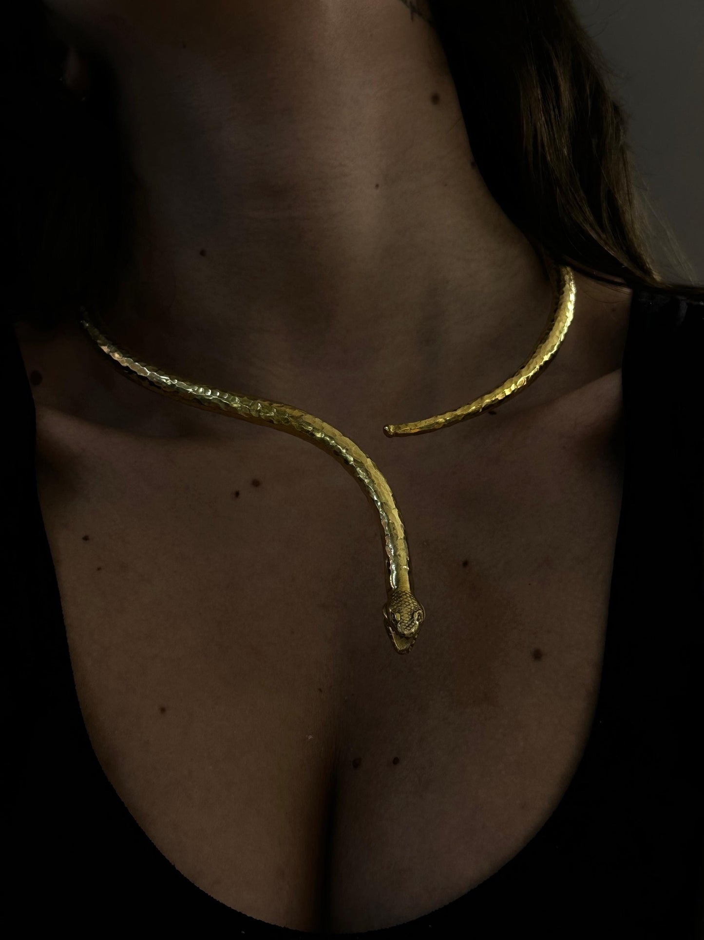Snake choker kolye
