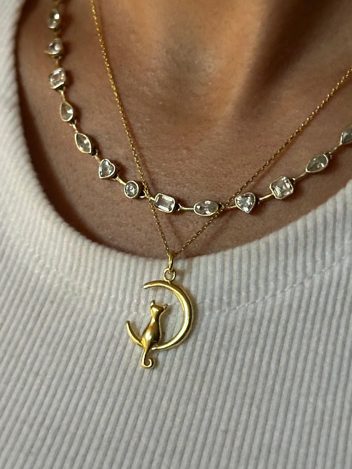 The 925 I love my cat necklace