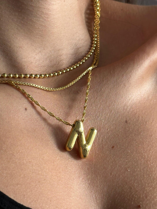The 925 Balloon letter necklace