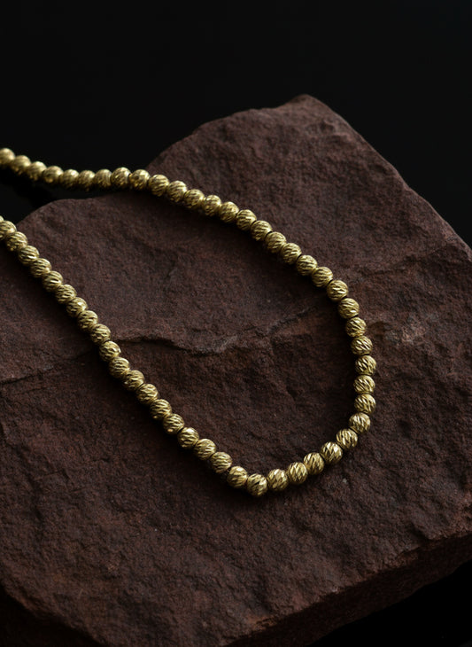 Parıltılı top zincir kolye