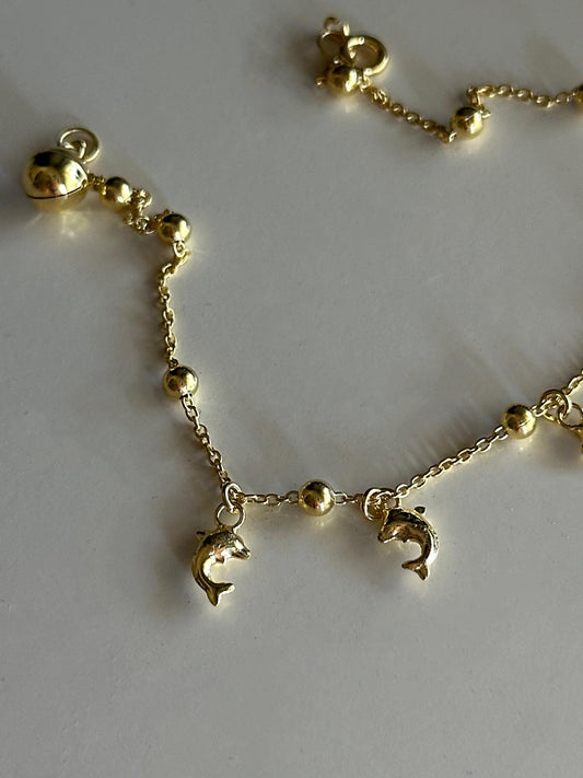 The 925 Dolphin Ankle Bracelet