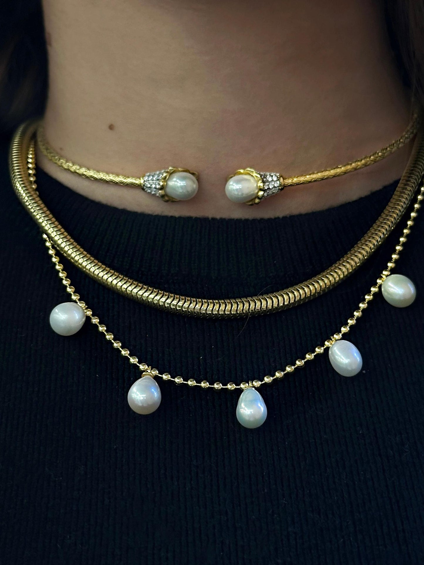Pearl line kolye