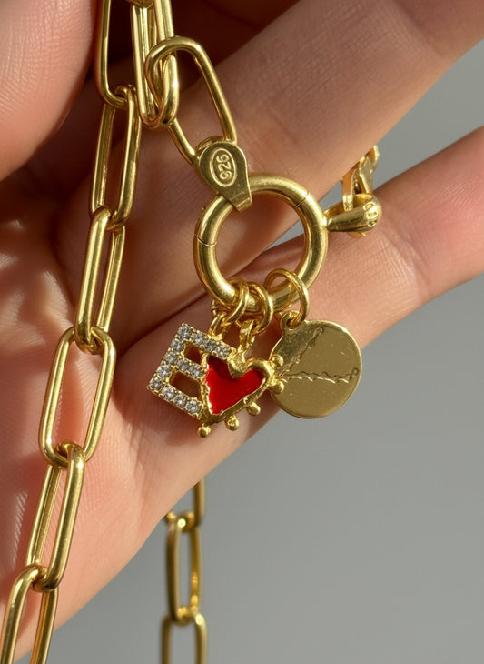 Burç-Aşk-Harf Charm kolye