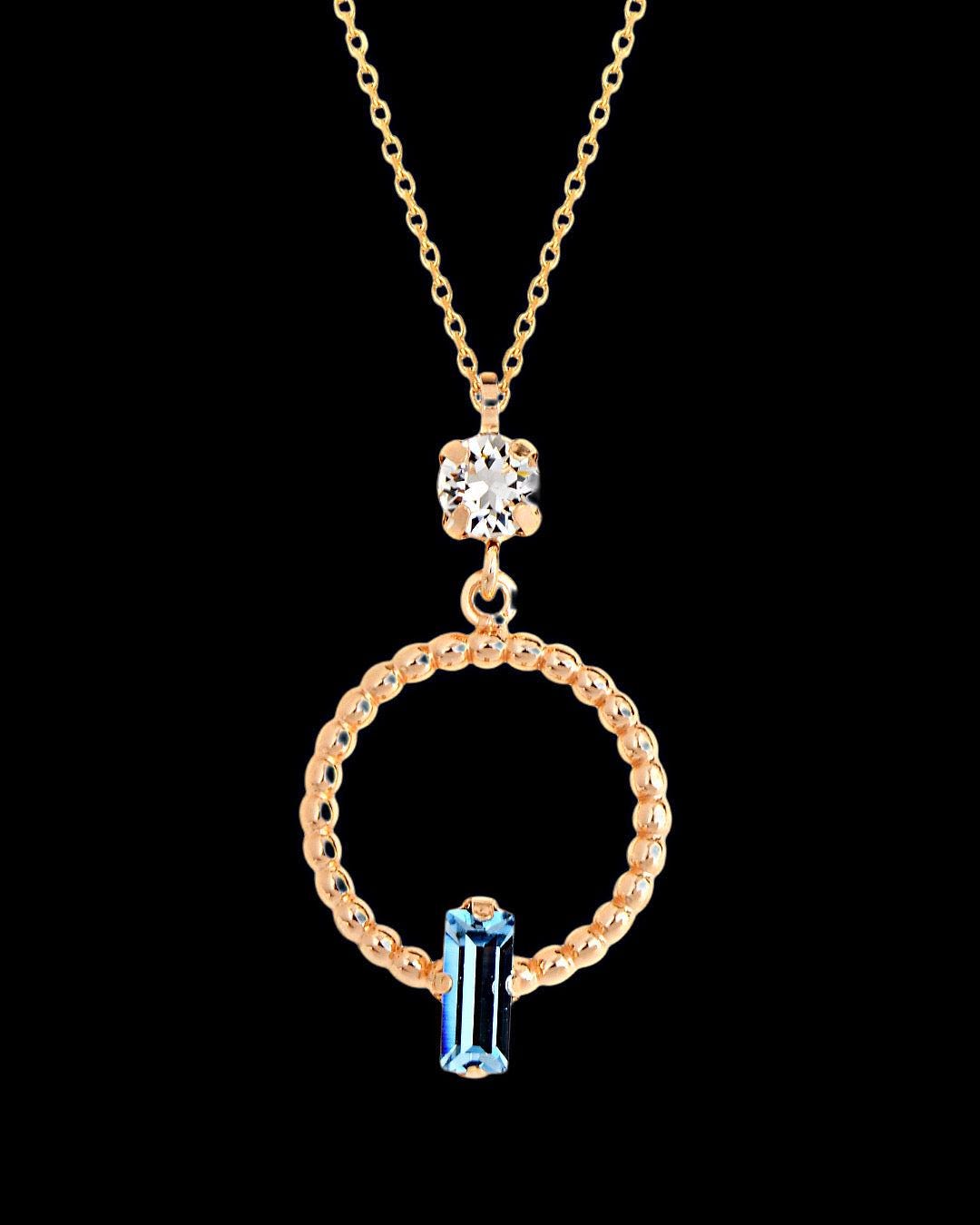 The 925 Elayne Swarovski circle necklace