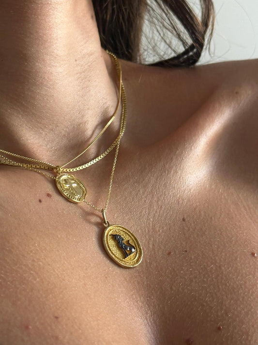 The 925 Lion Plaque necklace