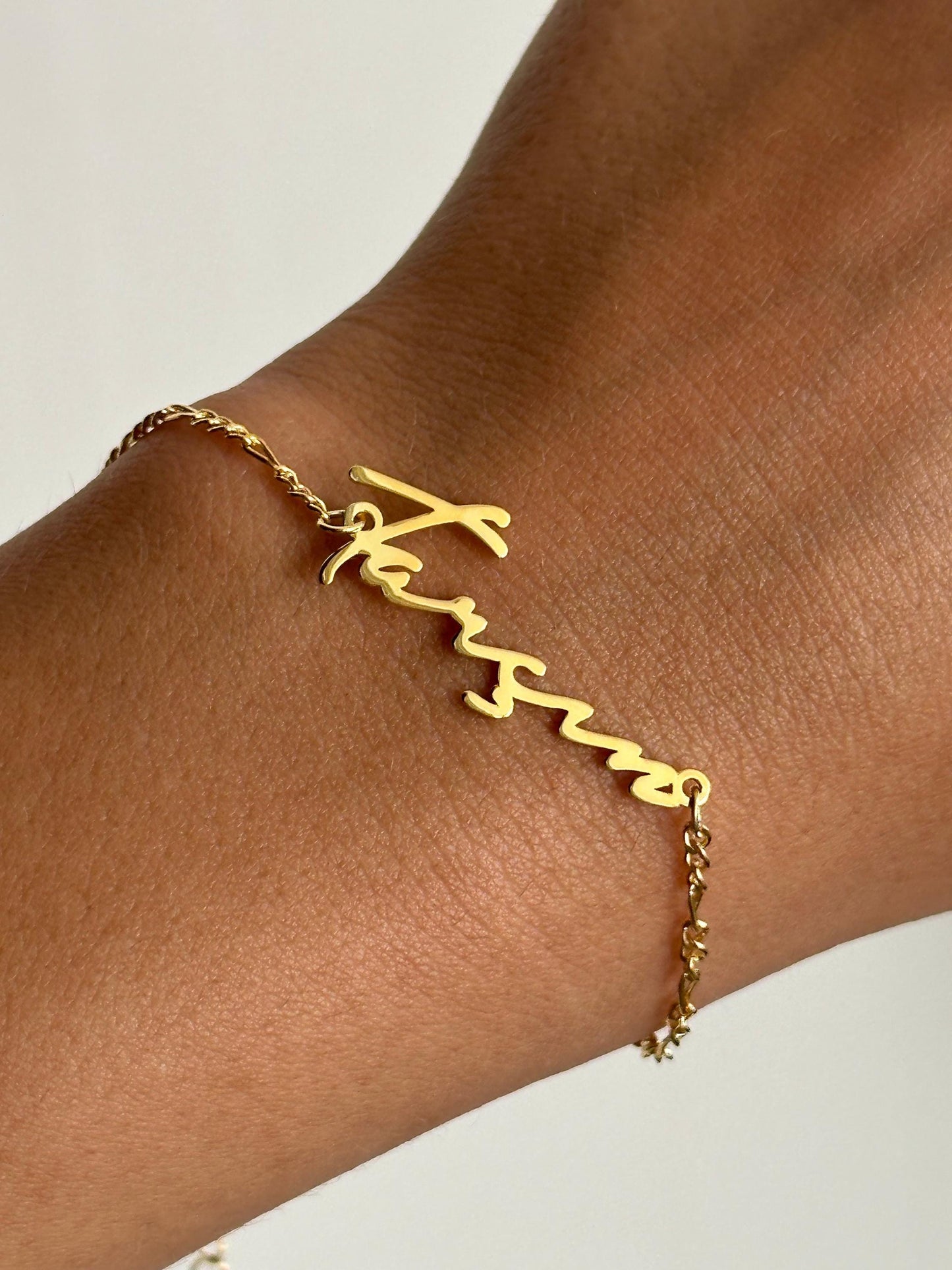 The 925 customized handwriting bracelet