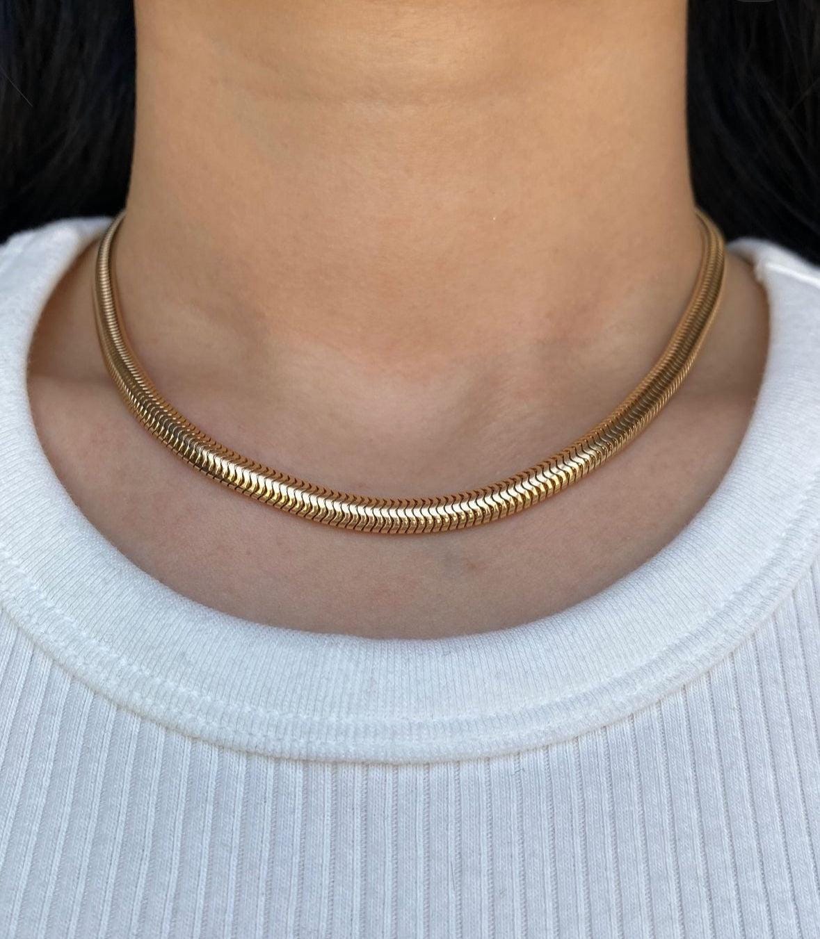The 925 Pipe Thick Choker chain