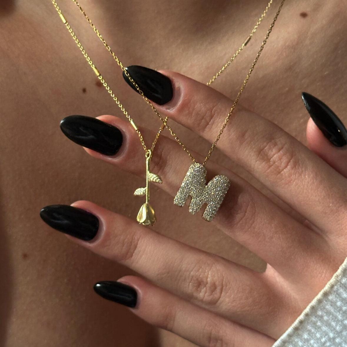 The 925 rose necklace