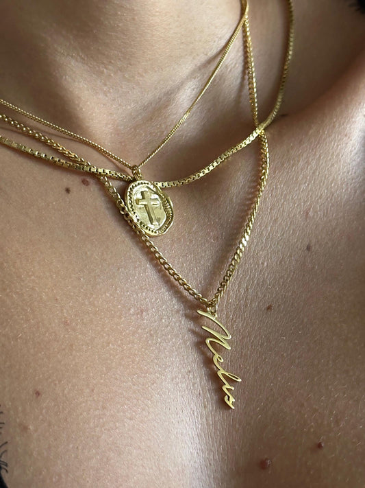 The 925 thick chain flow necklace