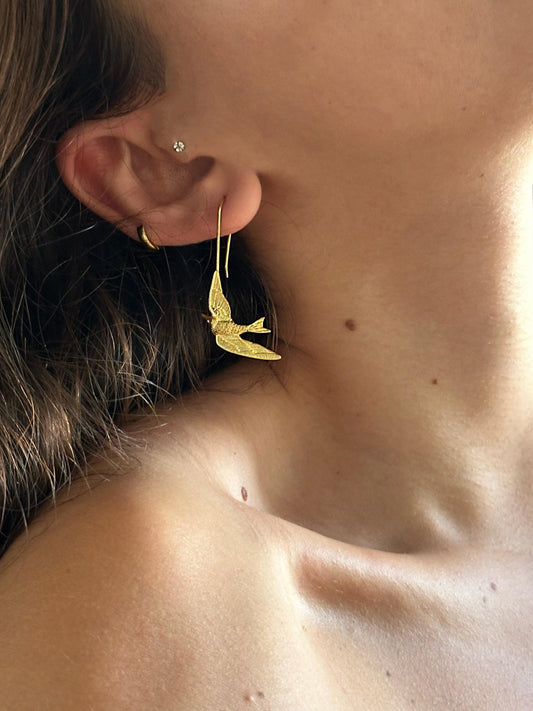 The 925 Birds Flying High earrings