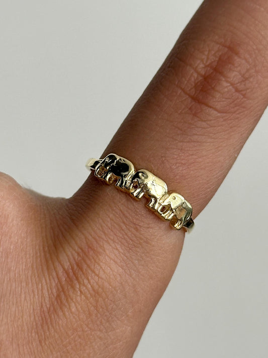 The 925 Three Elephant ring