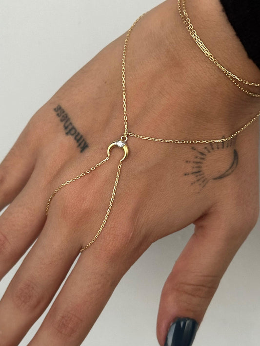The 925 Tiny Moon Phase Handcuff