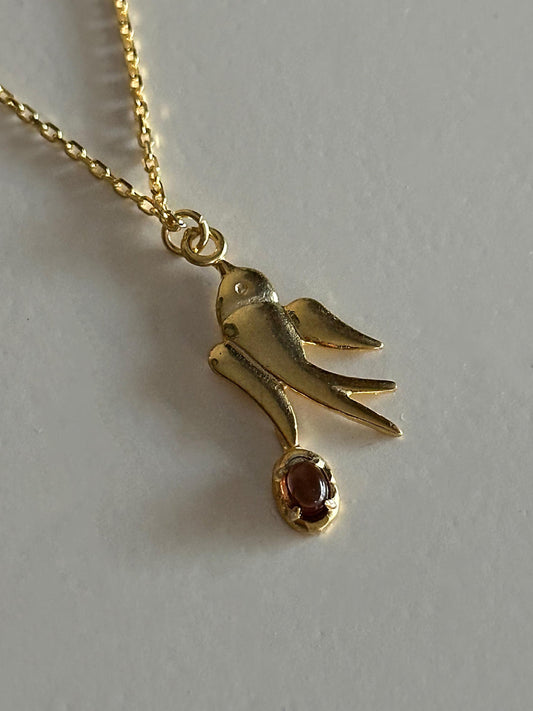 The 925 Sparrow bird necklace