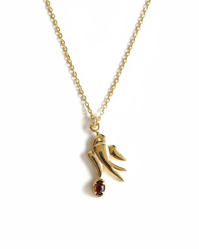 The 925 Sparrow bird necklace