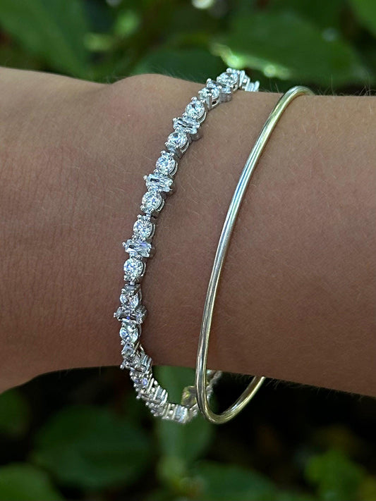 The 925 Irregular tennis bracelet