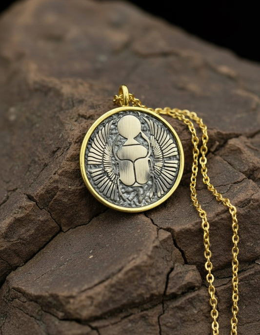 The 925 Egypt Bug necklace