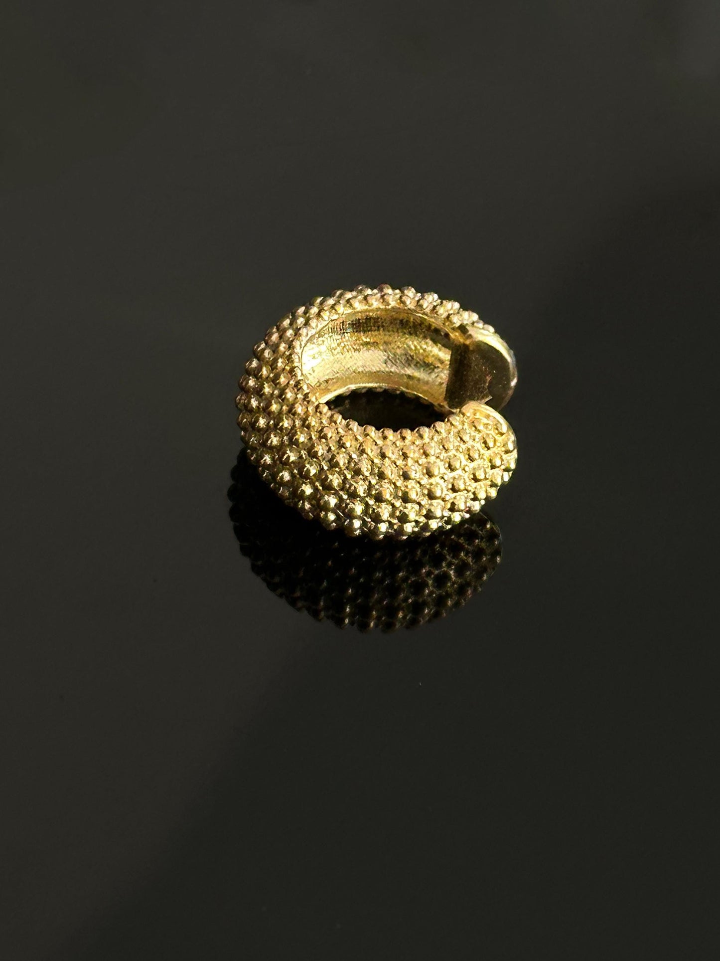 The 925 Obsidian Drift Ear Cuff