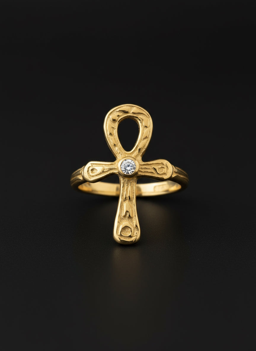 Ankh anahtarı yüzük