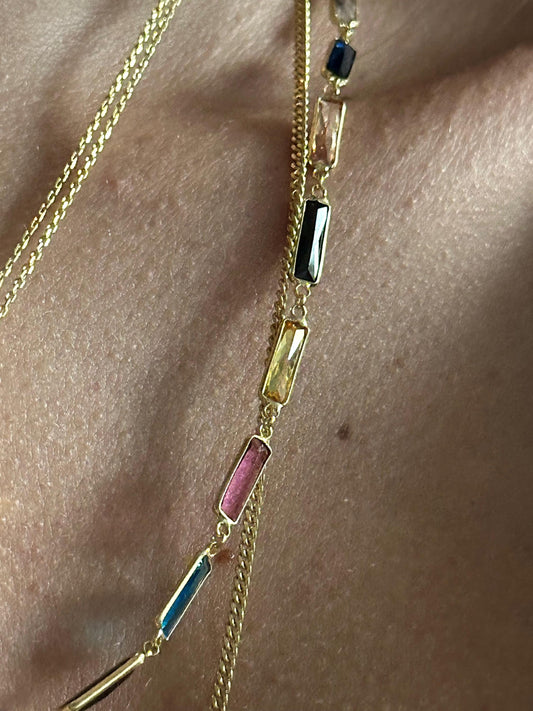 Rectangle Color kolye