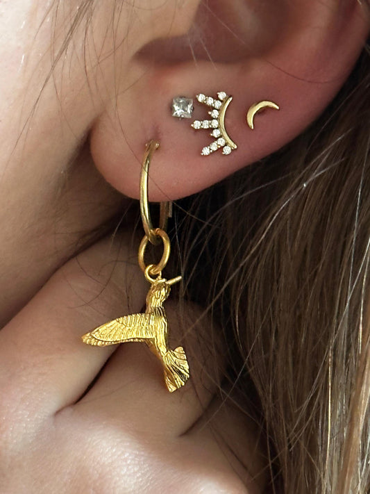 The 925 Fighter Bird Earring