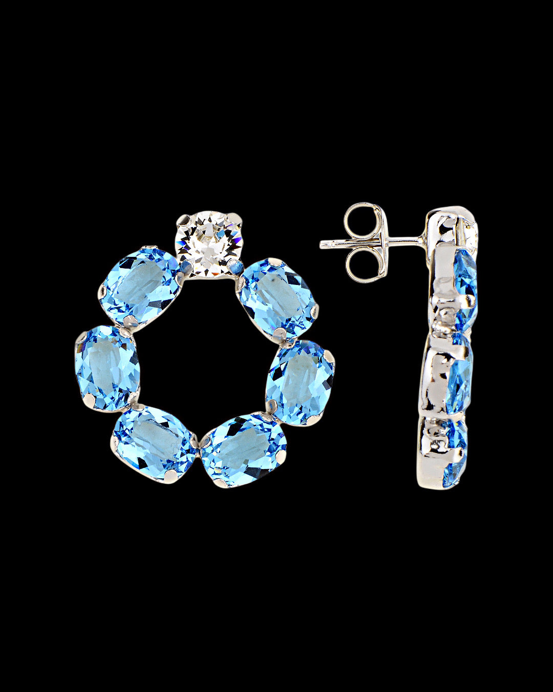 925 Snow Cold Swarovski earrings