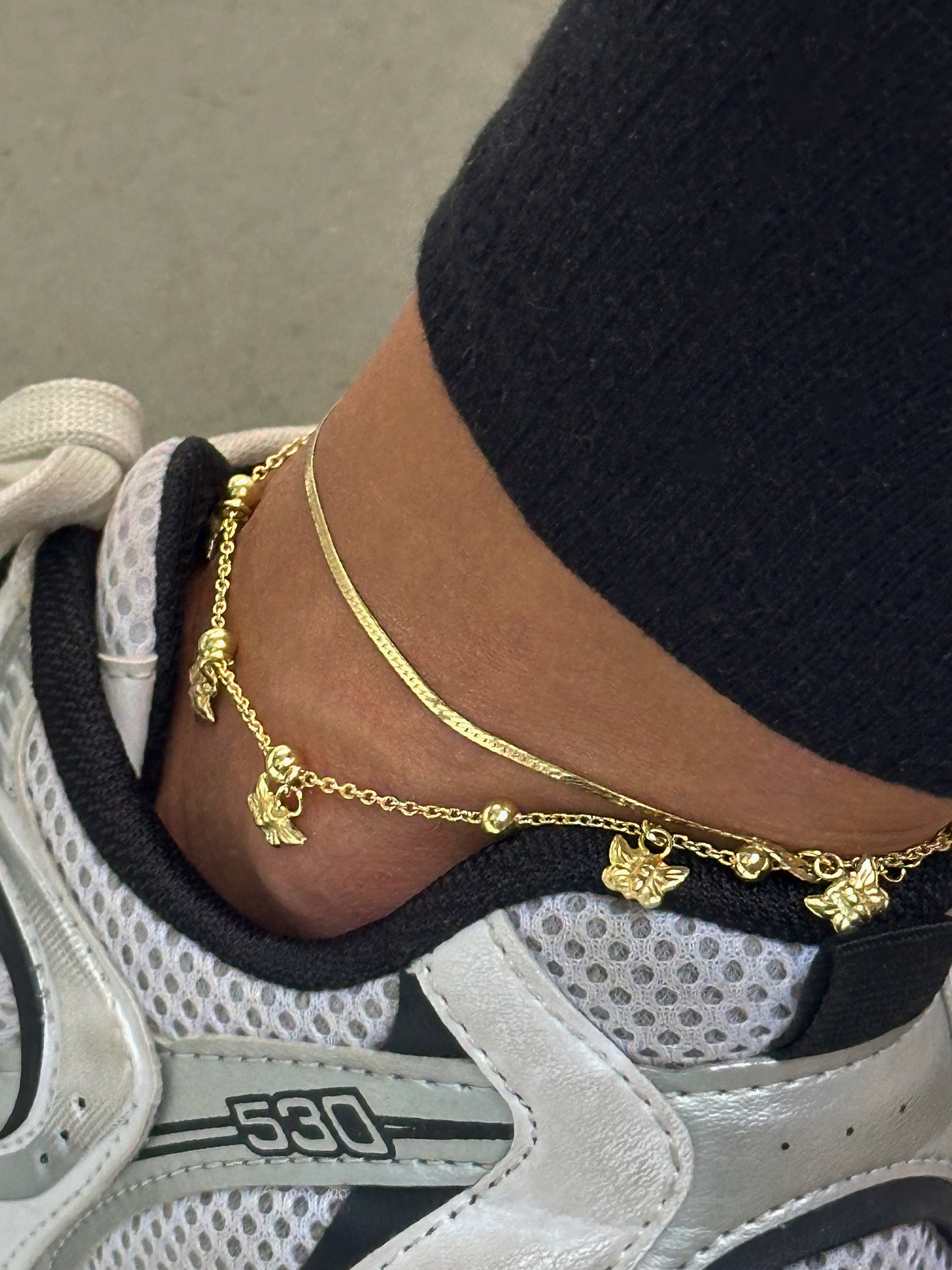 925 Sparkle Chain Ankle bracelet