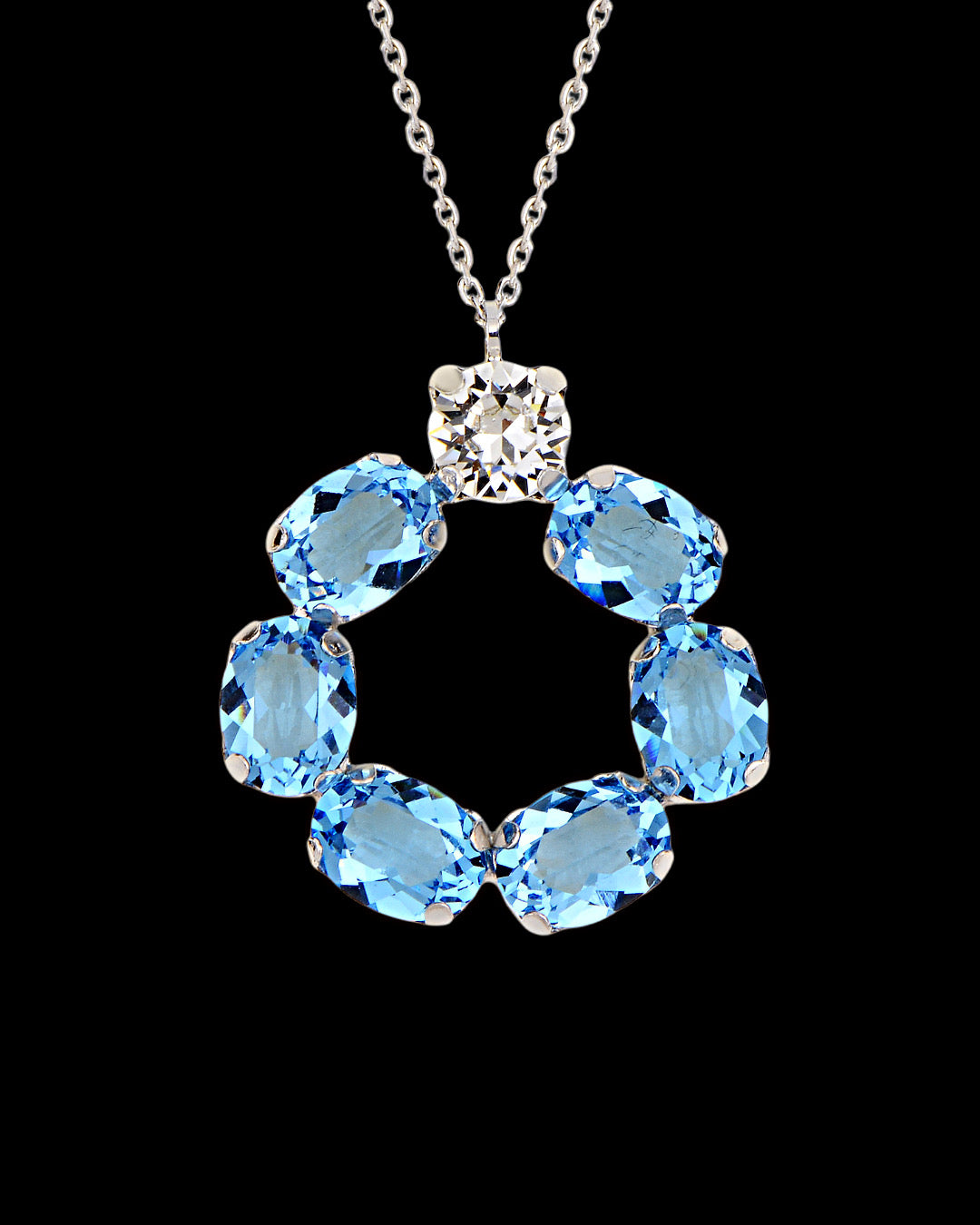 925 Snow cold Swarovski necklace