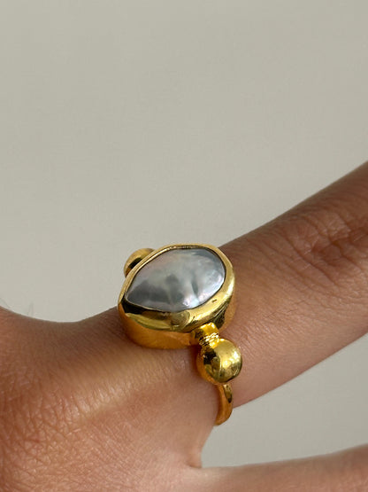 925 Ethnic Pearl ring