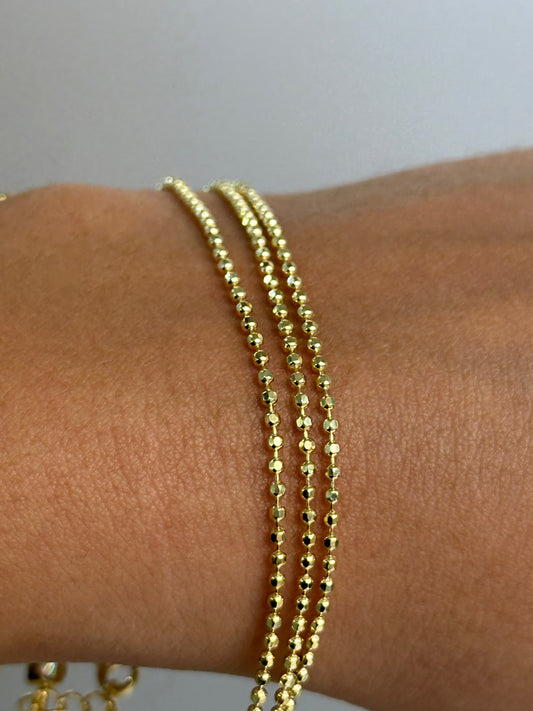 925 Triple ball chain bracelet