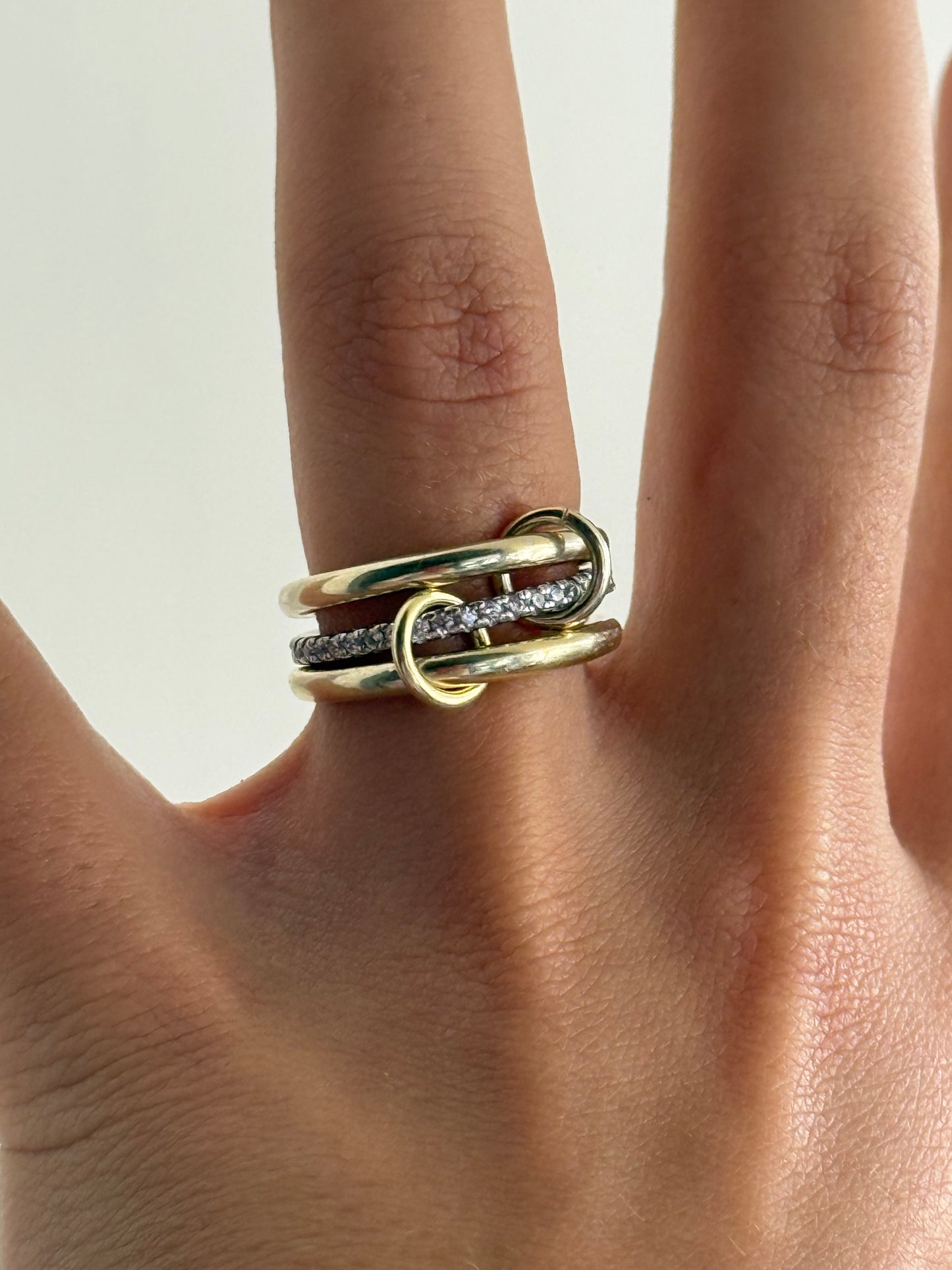 925 Shine Interlace ring