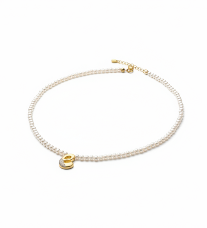 Letter Pearl Necklace