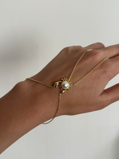 925 Ocean Crab Hand Bracelet