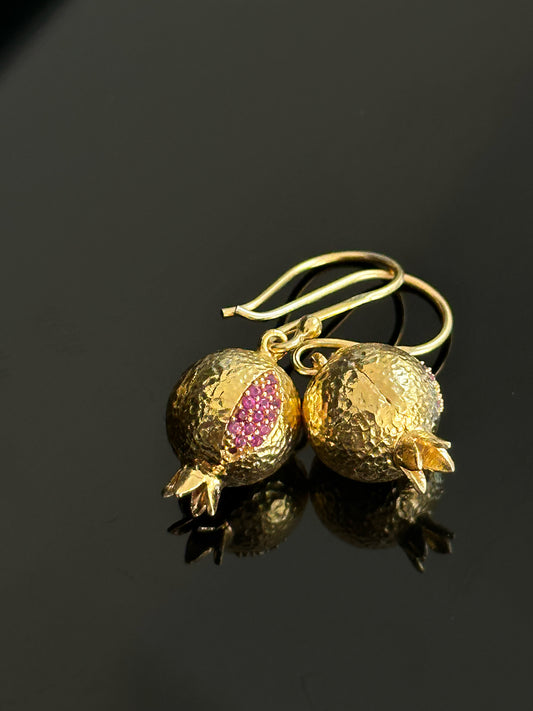 925 Pomegranate earrings