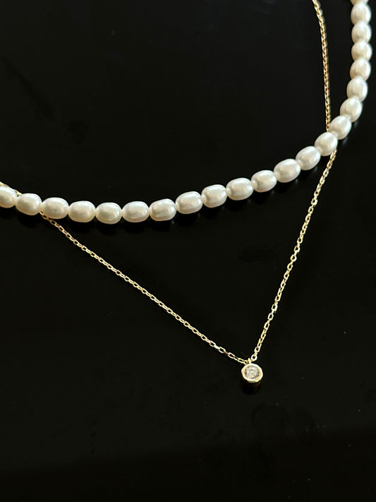 925 Grace pearl necklace