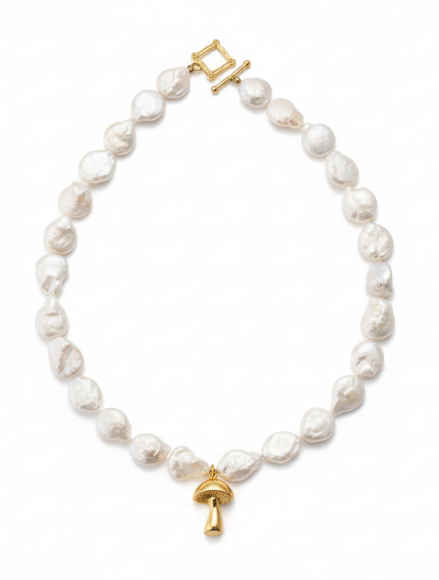 Mushroom Pearl Necklace