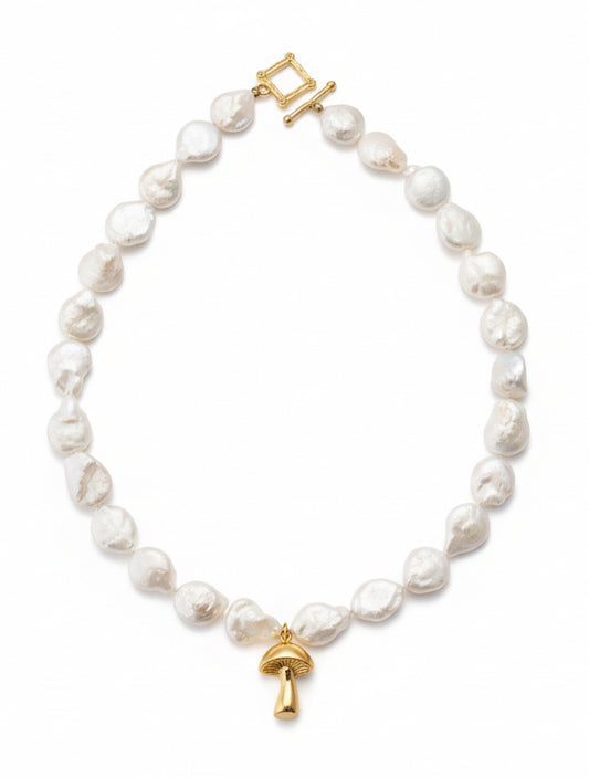 Mushroom Pearl Necklace