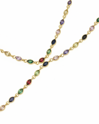 925 Colorful line Hand Bracelet