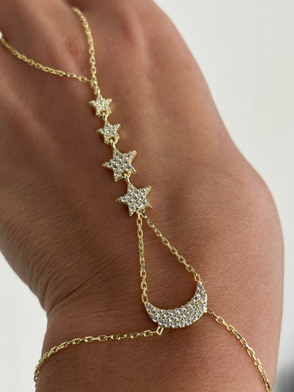925 My Sky Hand Bracelet