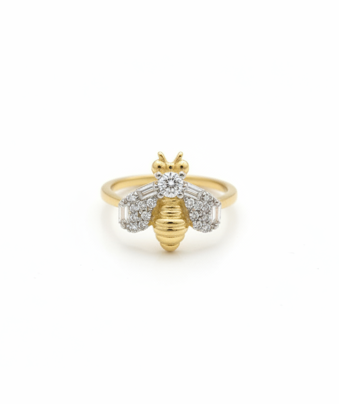 Bee little finger ring