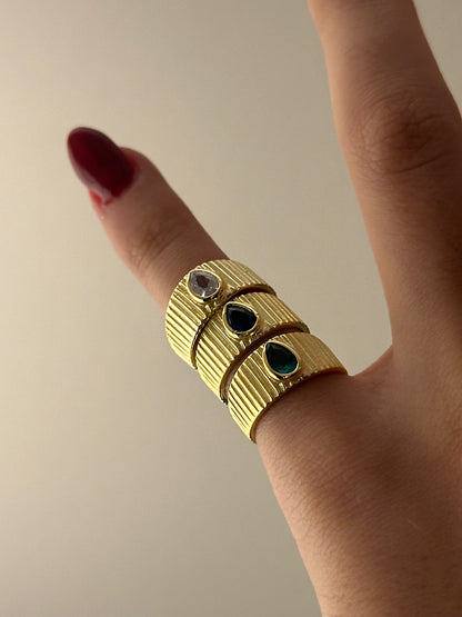 925 Drop Little finger ring