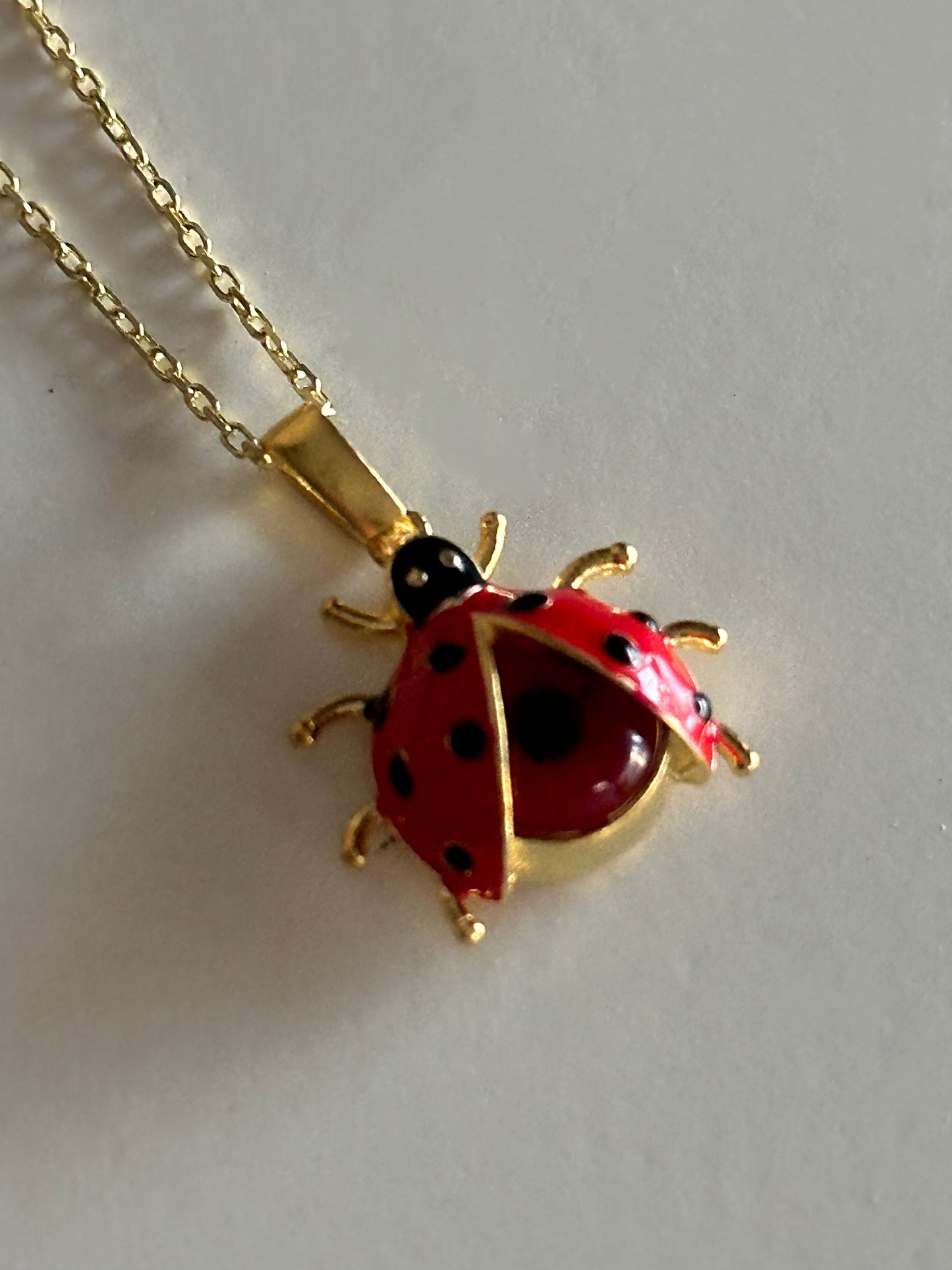 925 Eye of Lady Bug necklace