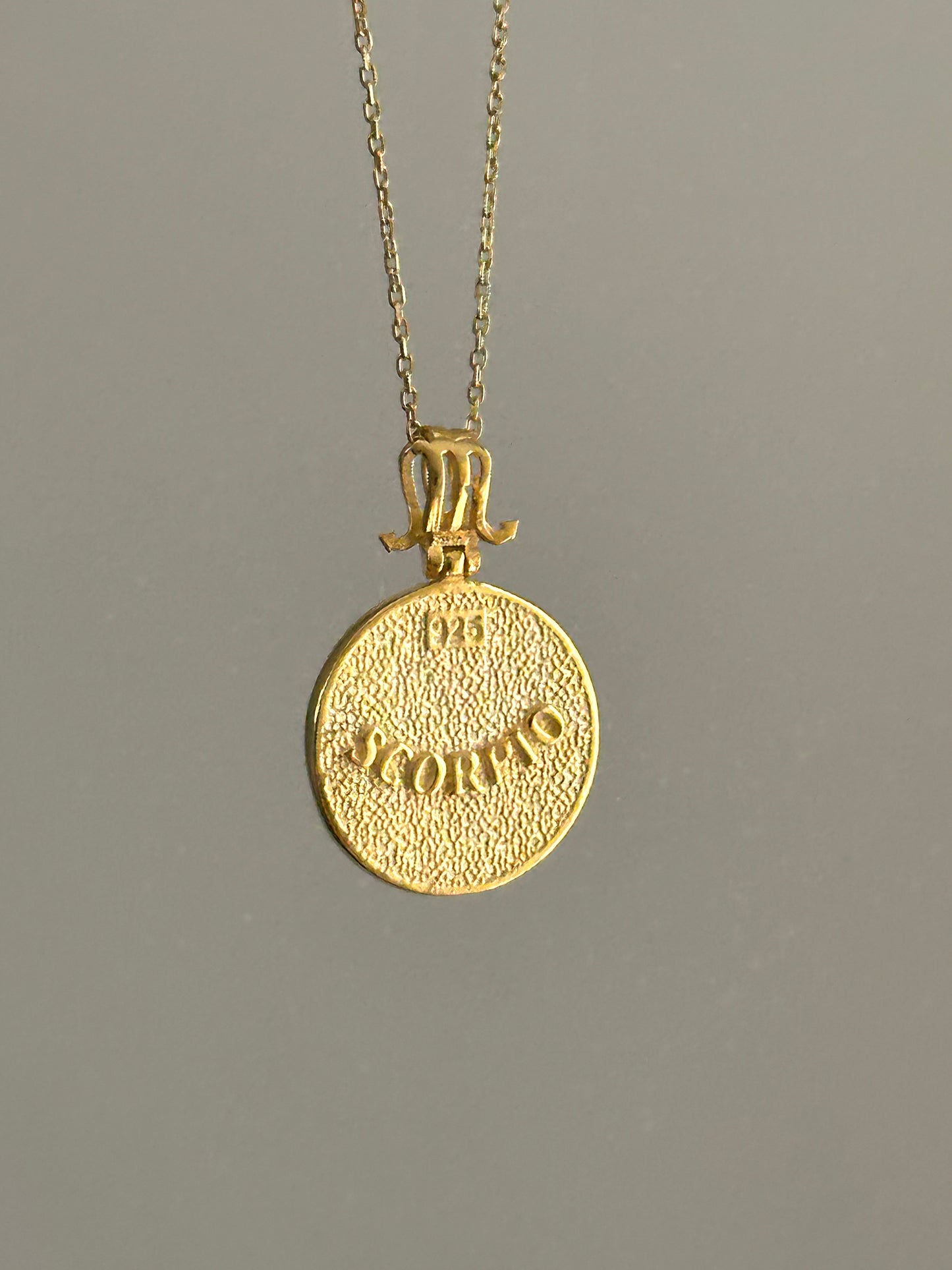 925 Plaque sign necklace