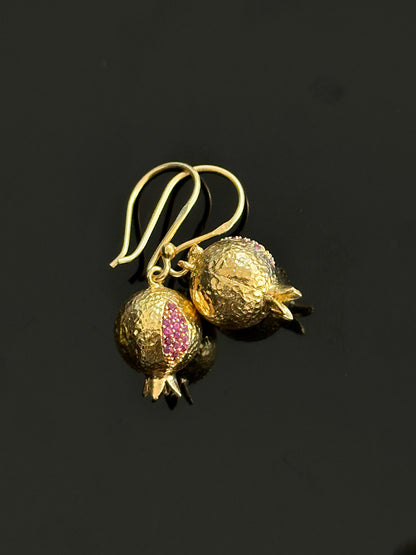 925 Pomegranate earrings